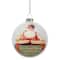 3" Norman Rockwell No Christmas Problem Now Glass Disc Ornament